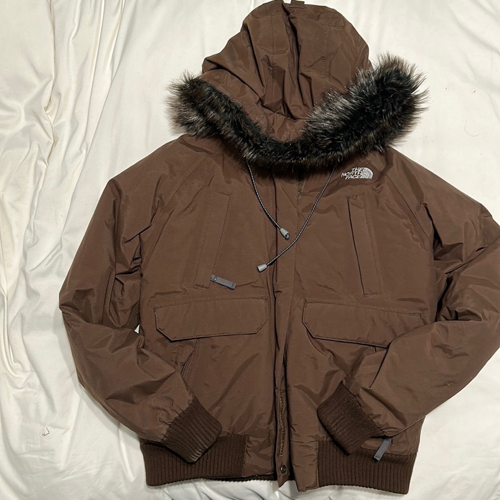 The North Face dark brown winter jacket size medium